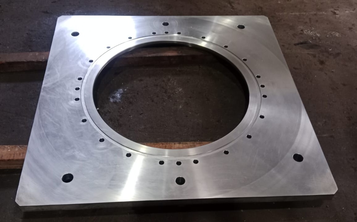 Custom drawing-based flange machined by Hema Industries